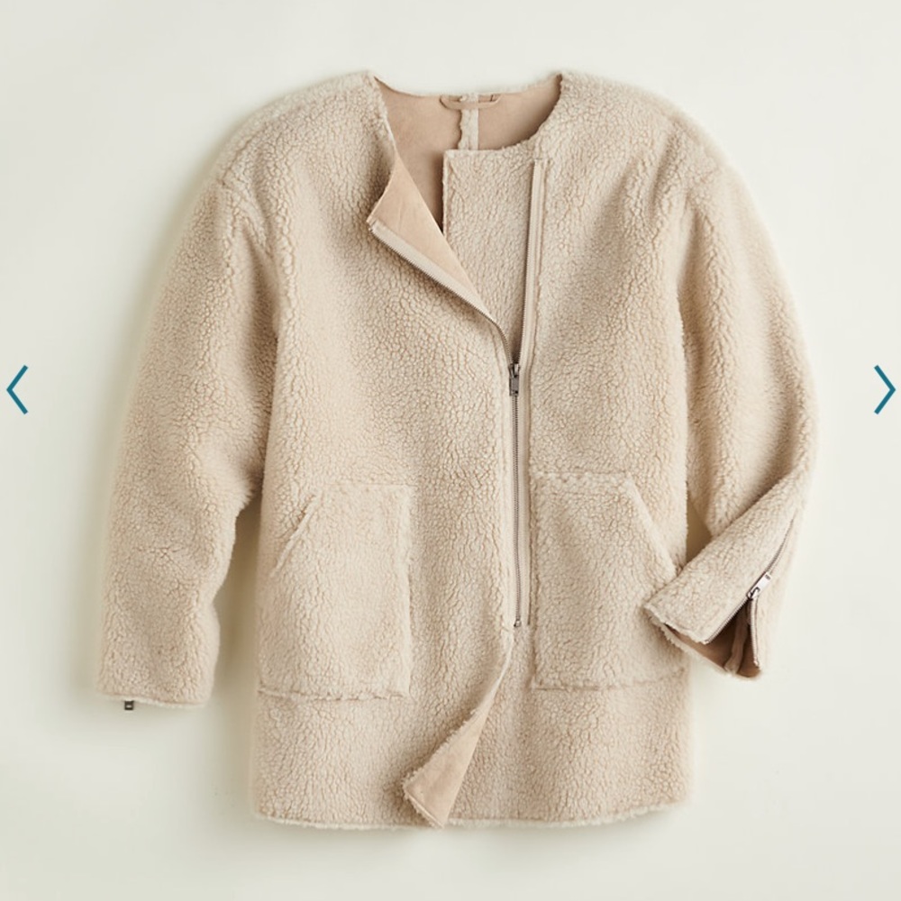NWT Elizabeth and James Faux Sherpa Jacket - Picture 4 of 5